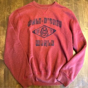 Disney‎ World Parks Mens Sweater Small Grumpy Logo Pullover Crewneck Funny
